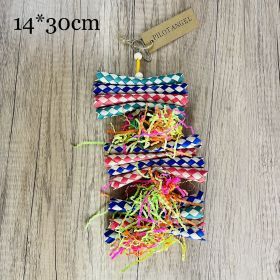 Parrot Toy Woodskin Hand-woven Boredom Cage Supplies (Option: Threelayer brushed)