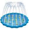 100/170 CM Children Pet Water Mat Summer Beach Inflatable Water Spray Pad Lawn Swimming Pool Mat Pet Sprinkler Outdoor Game Toy