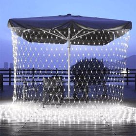 LED String Light Net Mesh Curtain Xmas Wedding Party Outdoor Christmas Lights (Color: as pic)
