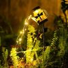 1pc Solar Garden Light; Outdoor Decor Waterproof Butterfly Solar Path Light; Watering Can Lights Hanging Fairy String Lighting For Terrace Patio Lawn