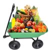 folding wagon  Poly Garden Dump Cart with Steel Frame and 10-in. Pneumatic Tires;  300-Pound Capacity