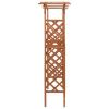 Pergola with Gate 45.7"x15.7"x80.3" Solid Firwood
