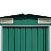 Garden Shed 101.2"x117.3"x70.1" Metal Green