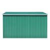 Garden Shed 101.2"x117.3"x70.1" Metal Green
