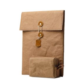 Non-magnetic Notebook Computer Bag Liner File Protective Cover (Option: Paper yellow-13inches)