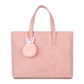 Men's And Women's Portable Crossbody Laptop Bag (Option: Pink-13 Inches)