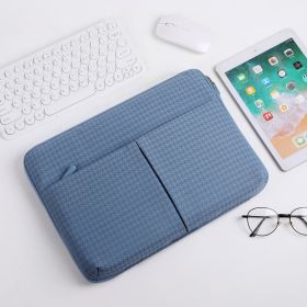 Korean Girl Heart Tablet Laptop Storage Protective Cover Bag (Option: Haze Blue-Large Size)