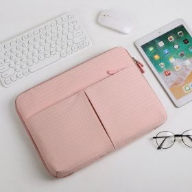 Korean Girl Heart Tablet Laptop Storage Protective Cover Bag (Option: Pink-Large Size)
